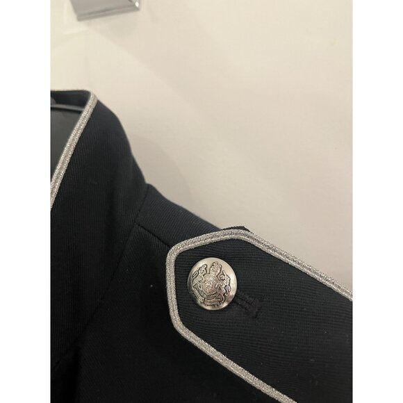 NWOT Lauren Ralph Lauren Jacket Black Military Double breast Sz 2 - Picture 10 of 16